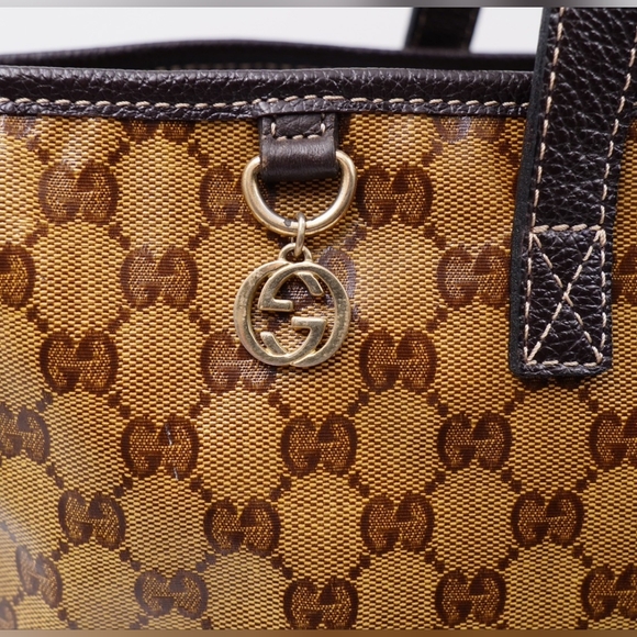 AX40❤️ Gucci GG Crystal Coated Canvas tote - Picture 2 of 13